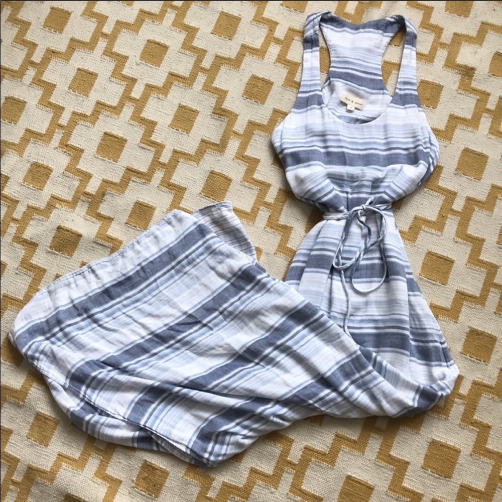 Anthropologie Cloth and Stone Striped Maxi Dress